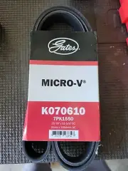 Gates K070610 Micro-V Serpentine Drive Belt For Select 06-18 Lexus Toyota Models