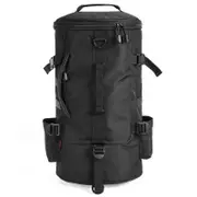 Black Outdoor Multi Purpose Backpack Travel Hiking Fishing Tackle Bag Tackle Boxes & Bags