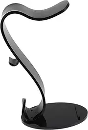 Yardenfun Acrylic Headset Stand for Over Ear Headphones Stylish Desk Earphone Holder Heat Bent Design Stable Base present for Music Lovers and Gamers Display Rack