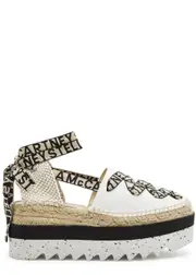 Stella Mccartney Gaia Canvas Platform Espadrilles - White - 39 (IT39 / UK6) 39 (IT39 / UK6)