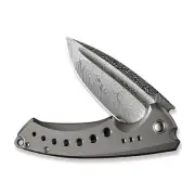 WE Knife Nexusia Frame Lock 22044-DS1 Titanium Damasteel 1/110 Pocket Knives