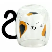 在飛比找樂天市場購物網優惠-【日本進口】貓咪耐熱雙層玻璃杯（黑色、粉色）