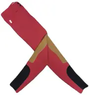 Tailored Sportsman Trophy Hunter Sock Bottom Breeches - Cherry Bomb w/ Tan Patch