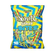 Lollinauts Sour Strap Bites - Rainbow 242g