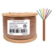 18/8 Thermostat Wire HVAC Bare Copper Cable CMR/Riser-Rated Power Circuit 250ft