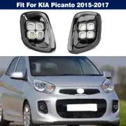LED DRL Daylight Day Running Light Fog Lamp w/Turn Set For KIA Picanto 2015-2017
