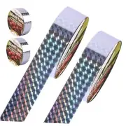 Double Bird Flash Tap, Bird Scare Tape Ribbon - Side Reflective 1in * 500FT *2