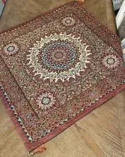 Luxury Brocade fabric table cover tablecloth 39"x 39"Oriental Arabia ￼ Christmas