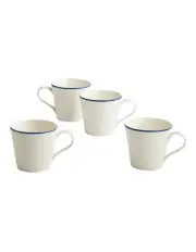 [Royal Doulton] Maze 420ml Mug Set of 4 in White