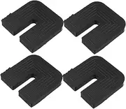 DINHEAROM 4pcs Air Conditioner Vibration Isolation Pads Shockproof Rubber Base for Noise Reduction and Shock Absorption Design for Outdoor Units Easy Installation