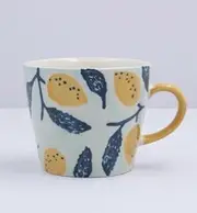 Gisela Graham Stoneware Coffee Mug - Lemon Tree Design