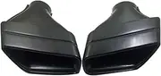 1 Pair Square Car Exhaust Systems Tip Nozzle Muffler Tips Tip Compatible For BMW G30 G38 525i 530i 528i Stainless Steel Accessories(Black)