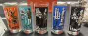5x Vintage Libbey International World Cities Paris, Rome, Hague, Athens & Havana