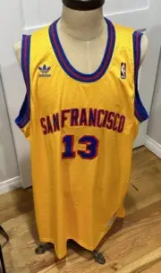 Vintsge Wilt Chamberlain San Francisco Warriors Basketball Jersey Men's 4XL