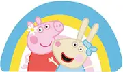 Herding Peppa Pig Contour Cushion, Approx. 35 x 25 x 5 cm, Polyester, Shape Cushion