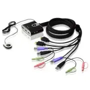 ATEN CS-692 2-Port USB HDMI/Audio Cable KVM Switch with Remote Port Selector