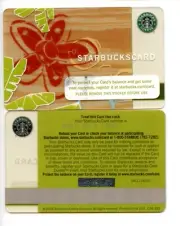 MINT 2006 TROPICAL "FLOWER" # 6027 NEW STARBUCKS CARD SUMMER TRIO SET PIN INTACT