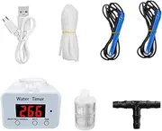 Automatic Irrigation Equipment,Drip Irrigation Kit Watering Machine - Programmable Water Timer, Rechargeable Plant Watering System for Garden, Yard, Lawn