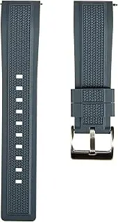 [Strapseeker] Stryke Premium Silicone Rubber Watch Bands- For Sports & Dive Watches- Quick-Release- 20mm, 22mm, For Men & Women-Compatible for Omega, Tudor, Blancpain, Rolex, Tag Heuer