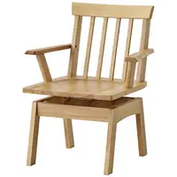 在飛比找樂天市場購物網優惠-◆實木可旋轉餐椅 SAZANAMI 橡膠木 木座面 LBR 