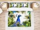 3D Peacock Feather Quilt Cover Set Bedding Sets Pillowcases 64