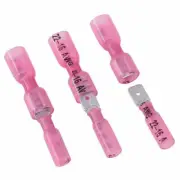 Red Waterproof Spade Female/Male 16-22 AWG Heat Shrink Wire Connectors Terminals