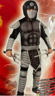 Stealth Ninja Child Costume Medium 5-7 yrs