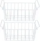 Freezer Baskets, 2Pcs Freezer Wire Storage Baskets Organizer, Closet Hanging ...
