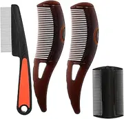 4pcs Dandruff Comb, Hair Care Oil Removal Comb Set, Fine Tooth Comb, Multi Functional Psoriasis Comb Satisfy Daily Use, Scalp Comb for Family School Travel Or Gym Use Fine Comb
