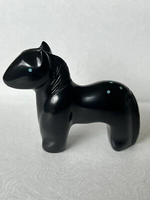 Zuni Jett Horse Pony FETISH​ by Zuni Herbert Halate 4085