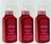 3 Bath & Body Works SUNLIGHT APPLE TREES Gentle Foaming Hand Soap 8.75 oz