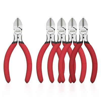 5 inch Wire Cutters, 5 Pack Diagonal Cutters, Side Cutters, Wire Cutter Set, ...