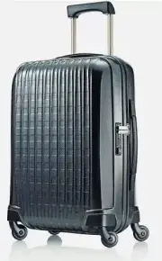 Hartmann Innovaire Global 4 Wheels Black Graphite Carry-On Spinner Case 22"