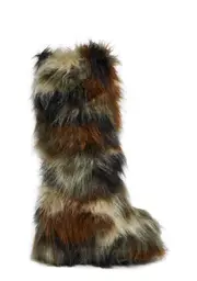 [Current Mood] Liquid Rhythm Faux Fur Boots - Camo