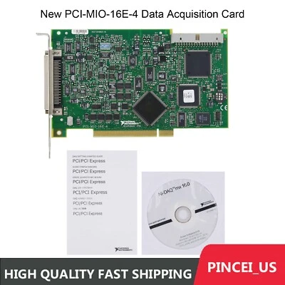 New PCI-MIO-16E-4 Data Acquisition Card with 16 Analog Input Channels for NI