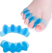 2Pcs Toe Straighteners for Crooked Toes, Toe Separators for Women and Men, Bunion Relief & Pain Support, Food Grade Silicone, for Walking, Running,Yoga, for Foot Health