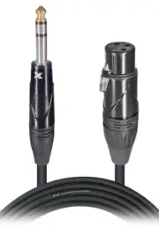 ProX XC-SXF05 5 Ft. Balanced 1/4" TRS-M to XLR-F High Performance Audio Cable