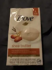 Dove Moisturizing Gentle Women's Beauty Bar Soap All Skin Type Shea Butter 6bars