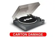 Jam Black Spun Out Bluetooth Wireless Turntable Record/Vinyl Player 33/45/78 RPM