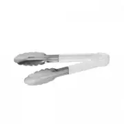 Tong 300mm White Colour Coded Stainless Steel w PVC Coated Handle Tongs HACCP