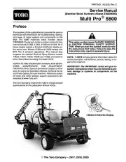 TORO Multi Pro 5800 SERVICE Manual Printed FOR Machines w/ SN 316000000 & Up