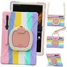 Heavy Duty Case for Galaxy Tab S10+/S9/S9 FE/S8/S7 Plus/S7 FE Colourful Pink
