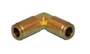 Brass Push-To-Connect 1/4" Union Elbow Nylon Tube Quick Disconnect, 25-pack