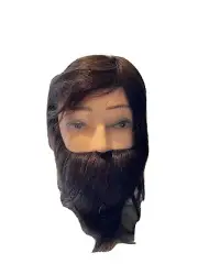 Abe 100% human hair manikin head