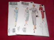 VOGUE VINTAGE #2402-ORIGINAL 1950 DESIGN-LADIES DRESS-JACKET PATTERN 12-22 FF