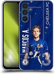 Head Case Designs Officially Licensed Chelsea Football Club Marco Alonso 2021/22 First Team Soft Gel Case Compatible with Samsung Galaxy A15