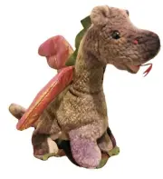 TY BEANIE BABY- “SCORCH” THE DRAGON- W/ TAG ERRORS-RARE-RETIRED-MINT CONDITION!