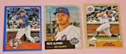 PETE ALONSO (3) 2023 ARCHIVES #268 2022 TOPPS CHROME PLATINUM #375 ARCHIVES #225