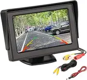 HD Mini 4.3 inch Monitor Digital TFT LCD 800 * 480 in-Dash Parking Video System Parking Assistance 2 RCA Screen for Car
