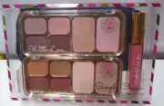 ULTA Simply Classic 4Pc Beauty Set Makeup Face/Eyeshadow Palettes Lip Gloss +Bag